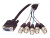 StarTech.com 6 ft. (1.8 m) VGA to BNC Cable - HD15 VGA to 5 BNC - Coaxial High Resolution - Male/Male - BNC Cable (VGABNC5) - VGA cable - 1.8 m