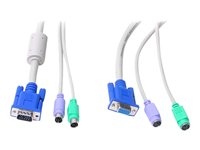 StarTech.com 6 ft 3-in-1 PS/2 KVM Extension Cable - keyboard / video / mouse (KVM) extension cable - 1.8 m