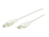 StarTech.com 6 ft Clear A to B USB 2.0 Cable - M/M - USB cable - USB (M) to USB Type B (M) - 6 ft - transparent - USBFAB6T - USB cable - 1.8 m