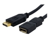 StarTech.com 6 ft DisplayPort Video Extension Cable - M/F - 6ft DP Cable - 6ft DisplayPort Cable (DPEXT6L) - DisplayPort extension cable - 1.8 m
