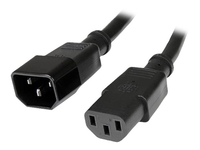 StarTech.com 6 ft Standard Computer Power Cord Extension - C14 to C13 - power extension cable - 1.8 m