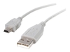 StarTech.com 6 in. USB to Mini USB Cable - USB 2.0 A to Mini B - Gray - Mini USB Cable (USB2HABM6IN) - USB cable - USB to mini-USB Type B - 15 cm