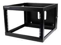 StarTech.com 6U 22in Depth Hinged Open Frame Wall Mount Server Rack rack - 6U
