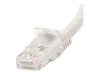 StarTech.com 7 ft White Cat6 / Cat 6 Snagless Patch Cable 7ft - patch cable - 2.1 m - white