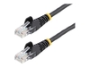 StarTech.com 7m Black Cat5e / Cat 5 Snagless Ethernet Patch Cable 7 m - patch cable - 7 m - black