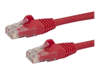 StarTech.com 7m CAT6 Ethernet Cable,  10 Gigabit Snagless RJ45 650MHz 100W PoE Patch Cord,  CAT 6 10GbE UTP Network Cable w/Strain Relief,  Red,  Fluke Tested/Wiring is UL Certified/TIA - Category 6 - 24AWG (N6PATC7MRD) - patch cable - 7 m - red