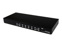 StarTech.com 8 Port 1U RackMount USB PS/2 KVM Switch with OSD - KVM switch - 8 ports