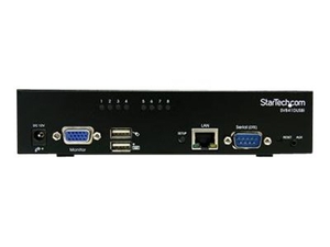 StarTech.com 8 Port USB VGA IP KVM Switch with Virtual Media - KVM switch - 8 ports - desktop