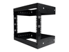 StarTech.com 8U Open Frame Wall Mount Network Rack - 2-Post Adjustable Depth (12" to 20") Computer & Server Equipment Rack - 135.3 lbs Capacity (RK812WALLO) rack - 8U
