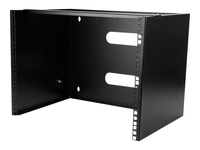 StarTech.com 8U Wall Mount Patch Panel Bracket - 12 inch Deep - 19" Patch Panel Rack for Shallow Network Equipment- 80lbs Capacity (WALLMOUNT8) cabinet - 8U