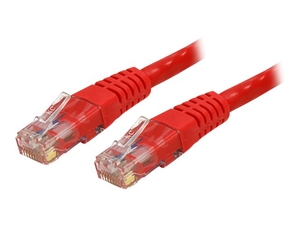 StarTech.com Cat 6 Molded RJ45 UTP Gigabit Patch Cable - patch cable - 15 m - red