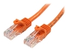 StarTech.com CAT5e Cable - 10 m Orange Ethernet Cable - Snagless - CAT5e Patch Cord - CAT5e UTP Cable - RJ45 Network Cable - patch cable - 10 m - orange