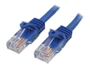 StarTech.com CAT5e Cable - 7 m Blue Ethernet Cable - Snagless - CAT5e Patch Cord - CAT5e UTP Cable - RJ45 Network Cable - patch cable - 7 m - blue