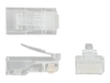 StarTech.com Cat5e RJ45 Stranded Modular Plug Connector - 50 Pkg - Bulk Cat 5e Plugs - 50x RJ45 Ends (CRJ4550PK) - network connector