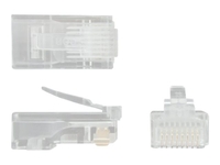 StarTech.com Cat5e RJ45 Stranded Modular Plug Connector - 50 Pkg - Bulk Cat 5e Plugs - 50x RJ45 Ends (CRJ4550PK) - network connector