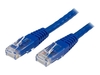 StarTech.com Cat6 Ethernet Cable - 20 ft - Blue - Patch Cable - Molded Cat6 Cable - Network Cable - Ethernet Cord - Cat 6 Cable - 20ft (C6PATCH20BL) - patch cable - 6.1 m - blue