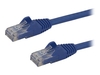 StarTech.com Cat6 Ethernet Cable - 25 ft - Blue - Patch Cable - Snagless Cat6 Cable - Long Network Cable - Ethernet Cord - Cat 6 Cable - 25ft (N6PATCH25BL) - patch cable - 7.6 m - blue
