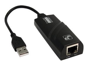 StarTech.com Compact Black USB 2.0 to Gigabit Ethernet NIC Network Adapter - network adapter