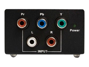 StarTech.com Component to VGA Video Converter with Audio video converter - black