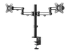StarTech.com Desk Mount Dual Monitor Arm - Ergonomic VESA Compatible Mount for up to 32 inch Displays - Desk / C-Clamp - Articulating - desk mount (adjustable arm)
