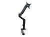 StarTech.com Desk Mount Monitor Arm - Full Motion Articulating - Monitors 12" to 34" Adjustable VESA Single Monitor Arm - Desk & Grommet Clamp - Black (ARMPIVOTE) - mounting kit