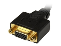 StarTech.com DVI I to DVI D and VGA Splitter,  8in,  Wyse Compatible,  DVI Video Splitter Cable for Dual Monitor Setup (DVI92030202L) - DVI splitter - 20.32 cm