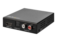 StarTech.com HDMI Audio Extractor - 4K 60Hz - HDMI Audio De-embedder - HDR - Toslink Optical Audio - Dual RCA Audio - HDMI Audio (HD202A) - HDMI audio signal extractor