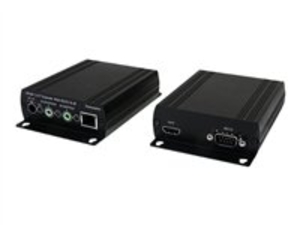 StarTech.com HDMI over Cat5 Video Extender with Audio - RS232 and IR Control - video/audio extender - Ethernet,  HDMI