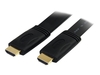 StarTech.com High Speed Flat HDMI Cable with Ethernet - HDMI with Ethernet cable - 91 cm
