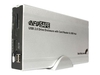 StarTech.com InfoSafe 3.5" USB 2.0 Hard Drive Enclosure with Card Reader & USB Hub - storage enclosure - ATA-133 - USB 2.0