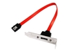 StarTech.com Low Profile Latching SATA to eSATA Plate Adapter - SATA internal to external panel - 30 cm
