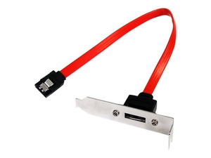 StarTech.com Low Profile Latching SATA to eSATA Plate Adapter - SATA internal to external panel - 30 cm