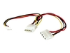 StarTech.com LP4 to SP4 and LP4 Power Y Splitter Cable M/F - power splitter