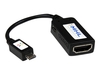 StarTech.com MHL Adapter Converter - Micro USB to HDMI external video adapter - SiI9292CNUC - black