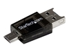 StarTech.com Micro SD to Micro USB / USB OTG Adapter Card Reader For Android Devices (MSDREADU2OTG) - card reader - USB 2.0