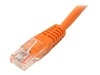 StarTech.com Molded Cat 5e UTP Patch Cable - patch cable - 0.9 m - orange