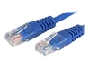 StarTech.com Molded Cat5e Crossover UTP Patch Cable - crossover cable - 10.7 m - blue