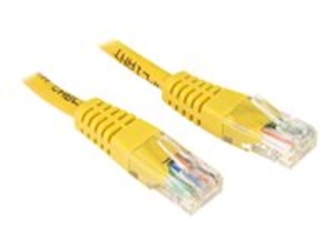 StarTech.com Molded Cat5e Crossover UTP Patch Cable - crossover cable - 7.6 m - yellow