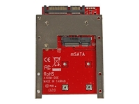 StarTech.com mSATA SSD to 2.5in SATA Adapter Converter - mSATA to SATA Adapter for 2.5in bay with Open Frame Bracket and 7mm Drive Height (SAT32MSAT257) - storage controller - SATA 6Gb/s - SATA 6Gb/s