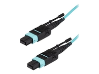 StarTech.com MTP Fiber Optic Cable - 6 ft / 2m - OM3 - 40Gb - Push / Pull Tab - Plenum - MPO / MTP Connector - Fiber Patch Cable (MPO12PL2M) - network cable - 2 m - aqua