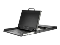 StarTech.com Rackmount KVM Console HD 1080p,  Single Port VGA KVM with 17" LCD Monitor for Server Rack,  Fully Featured 1U LCD KVM Drawer with Cables & Hardware,  USB Support,  50, 000 MTBF - 17in. LCD KVM Console (RKCONS17HD) - KVM console - Full HD (1080p) -