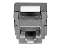 StarTech.com Shielded Cat 6a Keystone Jack - RJ45 Ethernet Cat6a Wall Jack White - 110 Type - RJ45 (F) to 110 Punch Down Shielded (C6AKEY110WH) - modular insert