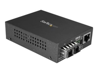 StarTech.com Singlemode (SM) SC Fiber Media Converter for 10/100/1000 Network,  10km,  Gigabit Ethernet,  1310nm,  w/ Auto Negotiation,  Gigabit Ethernet to Single Mode (SMF) SC Fiber Converter - Ethernet Over Fiber (MCMGBSCSM10) - fibre media converter - 10Mb