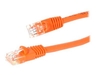 StarTech.com Snagless Cat 5e Crossover UTP Patch Cable - crossover cable - 1.8 m - orange