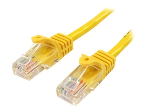 StarTech.com Snagless Cat 5e Crossover UTP Patch Cable - crossover cable - 1.8 m - yellow