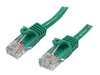 StarTech.com Snagless Cat 5e UTP Patch Cable - patch cable - 15 m - green