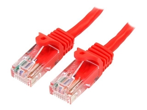 StarTech.com Snagless Cat 5e UTP Patch Cable - patch cable - 15 m - red