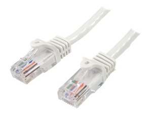 StarTech.com Snagless Cat 5e UTP Patch Cable - patch cable - 15 m - white