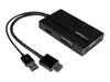 StarTech.com Travel A/V Adapter 3-in-1 HDMI to DisplayPort VGA or DVI - HDMI Adapter - 1920 x 1200 (HD2DPVGADVI) - video converter