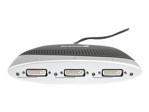 StarTech.com TripleHead DisplayPort to DVI Multi Monitor Adapter - video splitter - 3 ports - desktop